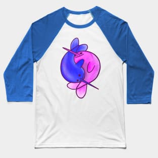 Narwhal Yin Yang Baseball T-Shirt